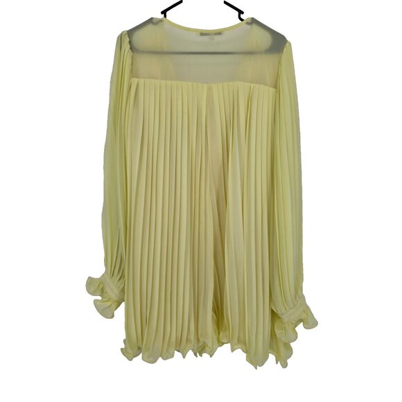 Endless Rose Size Large Romper Found Love Pleated Yellow - Picture 5 of 6